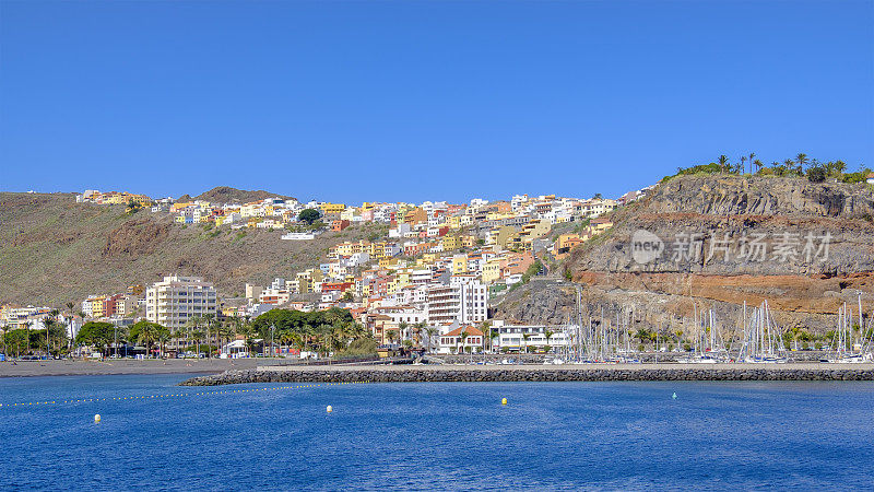 加那利群岛的La Gomera, san Sebastian de La Gomera, the harbor